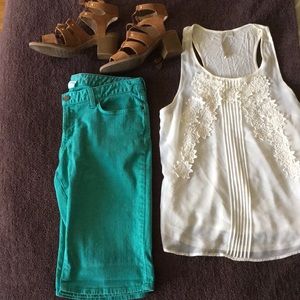 Eddie Bauer denim Bermuda shorts